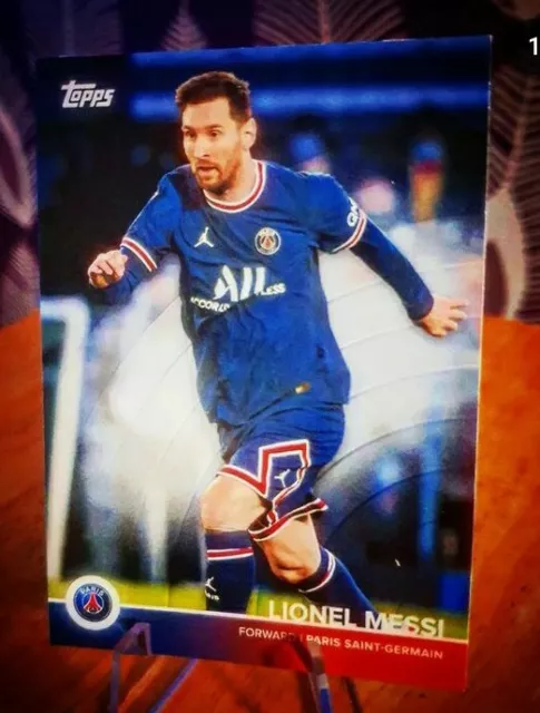 Topps Soccer PSG Team Set 2021-22 Lionel Messi Base + Free Cards