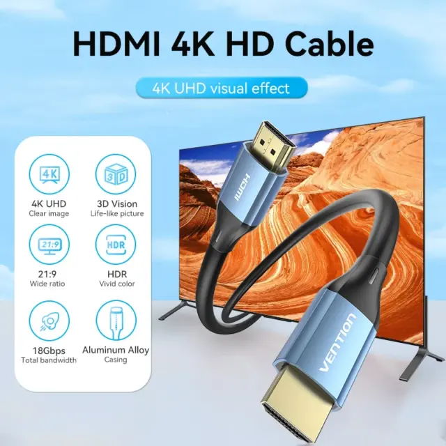 Hdmi Cable V2.0 0.75M High Speed 4K 2160P 3D Ultra Hd Ps4 Xbox 2