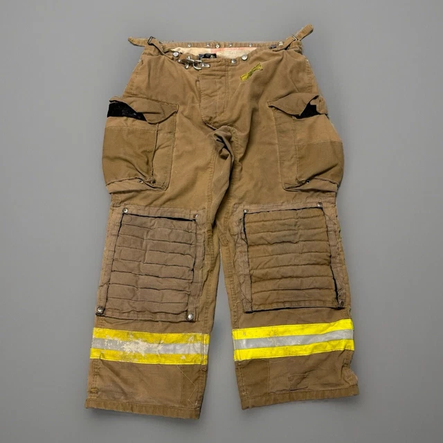 VINTAGE MORNING PRIDE Fire Fighter Turnout Pants Mens 38x31 VINTAGE MORNING PRIDE Fire Fighter Turnout Pants Mens 38x31