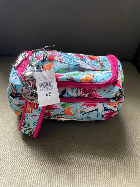 Samantha Brown To-Go Light Weight Cosmetic Organizer TROPICAL GARDEN nwt 2