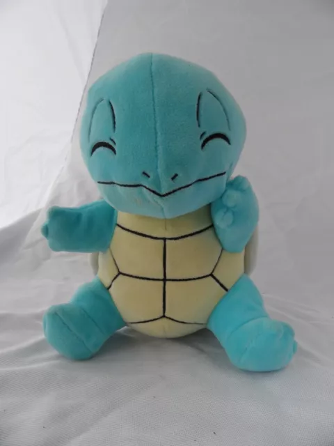 Official Pokemon Squirtle Sitting 8' Inch Plush Soft Toy Eyes Shut Sleeping