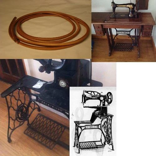 SINGER JONES TREADLE SEWING MACHINE LEATHER BELT & HOOK (no machine) £