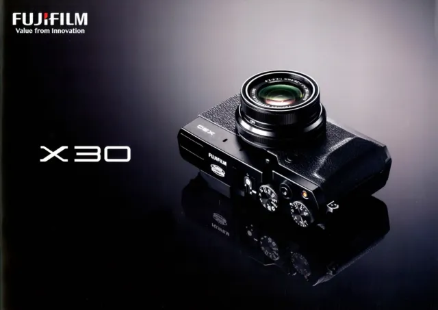 Fujifilm X30 Prospekt 2014 D cámara-folleto cámara catálogo folleto
