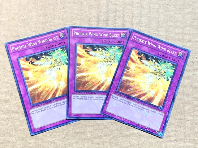 yugioh 3X Phoenix Wing Wind Blast DT04-EN099 Normal Parallel NEAR MINT