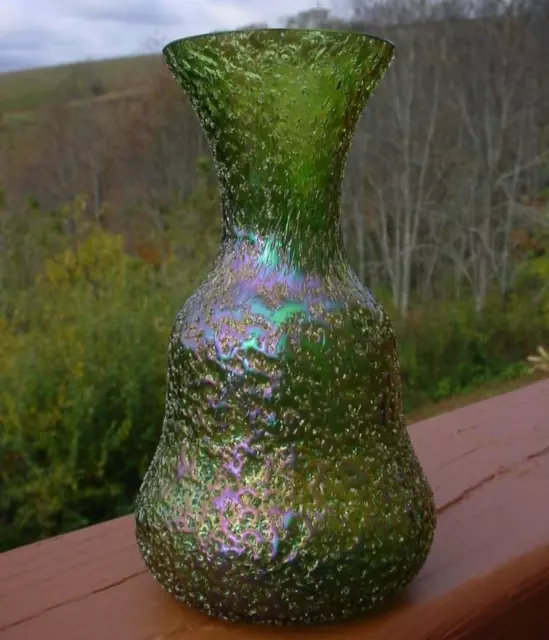 Antique Loetz Iridescent Art Glass Vase