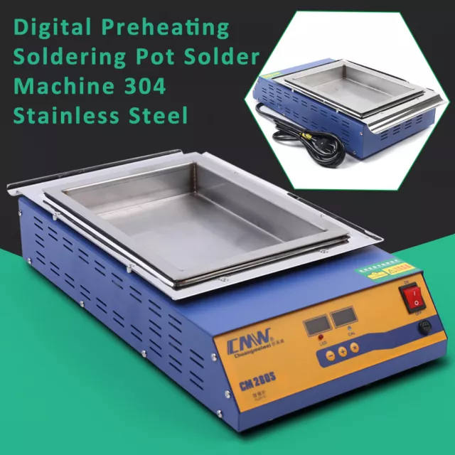 CM-280S Lead-Free Titanium Tin Pot Melting Tin Furnace 2000W Furnace PID Control