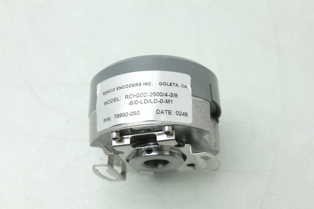 New Remco RCH20D-2500/4-3/8-5/0-LD/LD-0-M1 Optical Shaft Encoder P/N: 79990-050