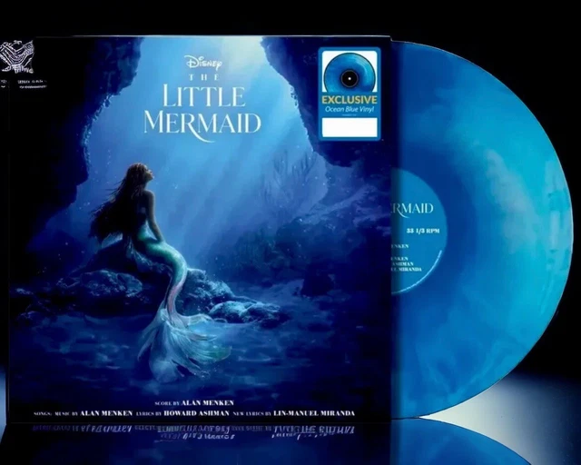 THE LITTLE MERMAID Soundtrack Exclusive Limited Ocean Blue Colored