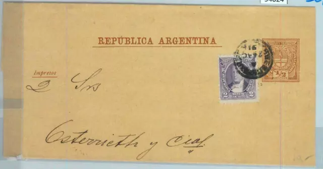 94024 - ARGENTINA - POSTAL HISTORY - STATIONERY WRAPPER + franking 1891