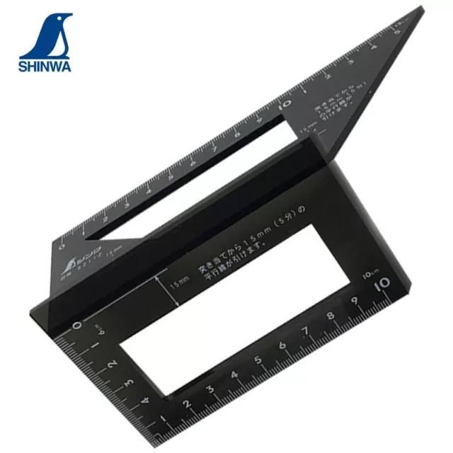 Shinwa 62112 Japanese Square Mitre Marking Saddle Layout 45 & 90 Degree