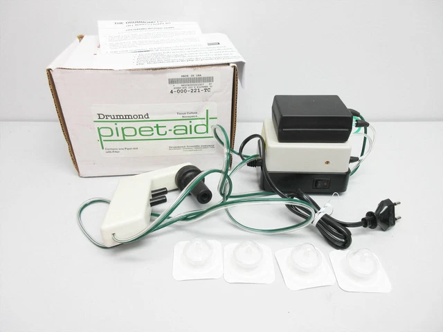 Drummond Pipet-Aid Controller 4-000-221-Tc Dual Pump Filtration Unit 220V Euro