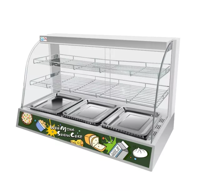 Electrich Countertop Hot Food Display Showcase Cabinet