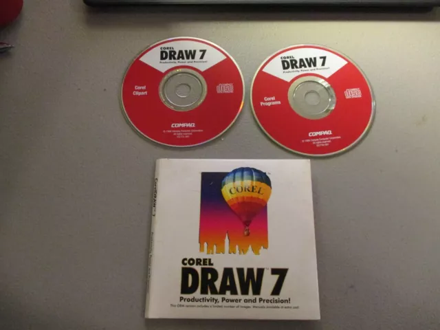 Corel Draw 7 2 Cd Software Windows 95 Or Windows Nt 4.0