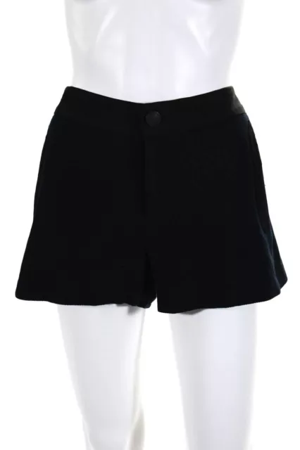 Rag & Bone Womens Mesh High Waist Front Pockets Dress Shorts Navy Blue Size 6