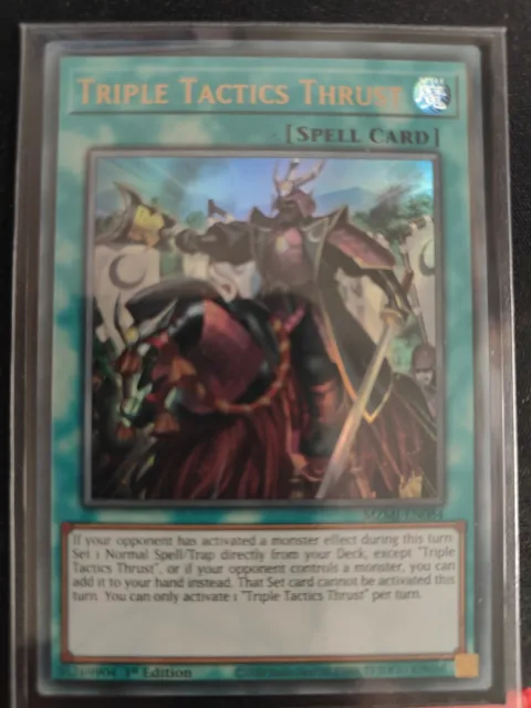 Yu-Gi-Oh TCG MZMI-EN084 	Triple Tactics Thrust Ultra Rare