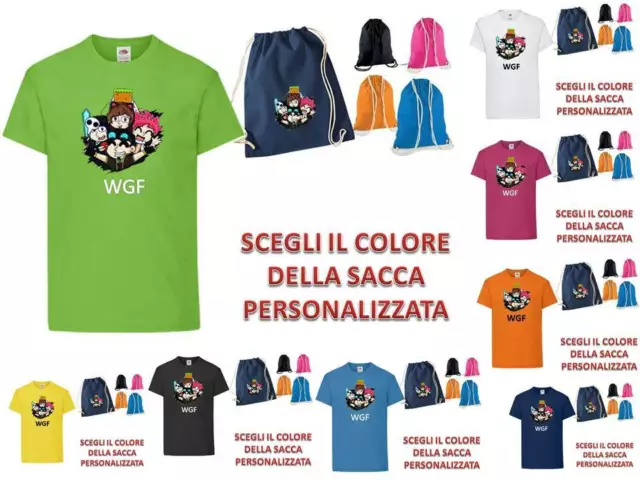 MAGLIETTA BAMBINO SACCA TEAM WGF Lyon Youtuber When Gamers Fail t shirt EUR 16 41 PicClick IT