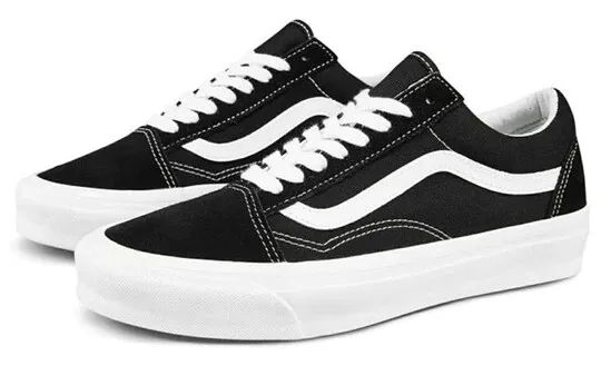 Vans Vault OG Old Skool LX Suede Canvas Black True White VN0A4P3XOIU Skate Gym