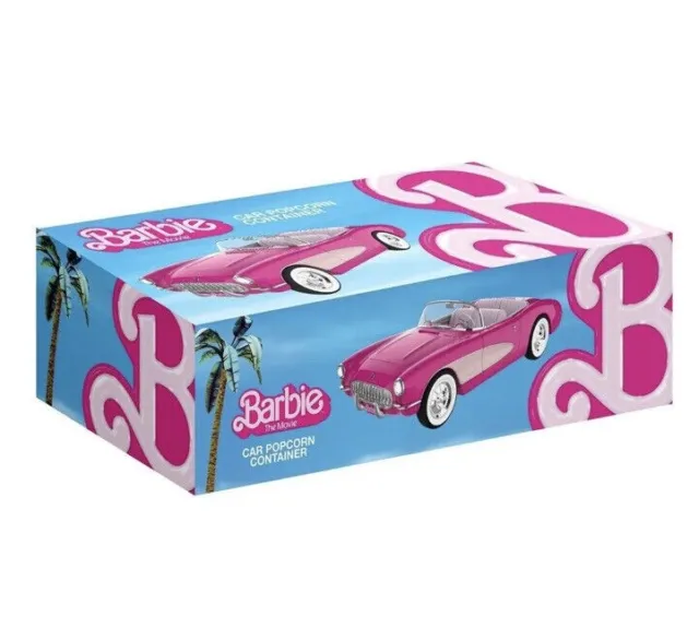 AMC The Barbie Movie Corvette Car Popcorn Bucket Container NEW IN BOX [2 PACK]