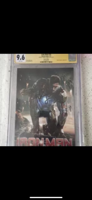 CGC 9.6 SS Iron Man 10 2013 Robert Downey Jr. Movie Photo Cover Variant RDJ
