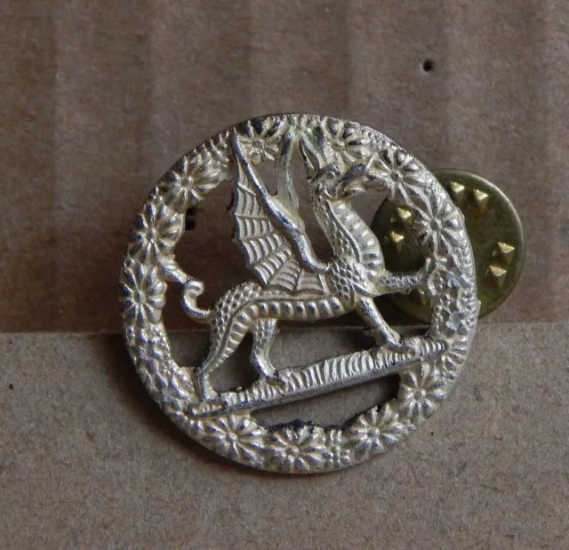 The Royal Regiment of Wales Collar Badge Anodised Aluminium Genuine