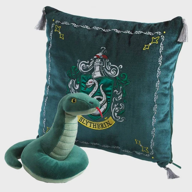 HARRY POTTER SLYTHERIN House Cushion and Snake Plush Noble Collection