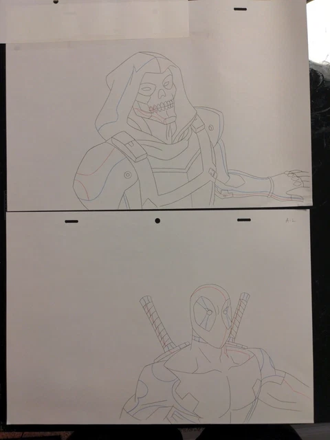 Marvel animation cels Art Comic books ULTIMATE SPIDERMAN DEADPOOL TASKMASTER S3