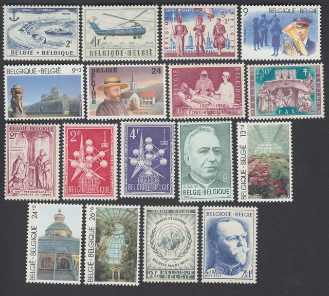 Belgique Human Rights Ad. Max Bruxelles Universel Expo 17v Fin Mint Timbres