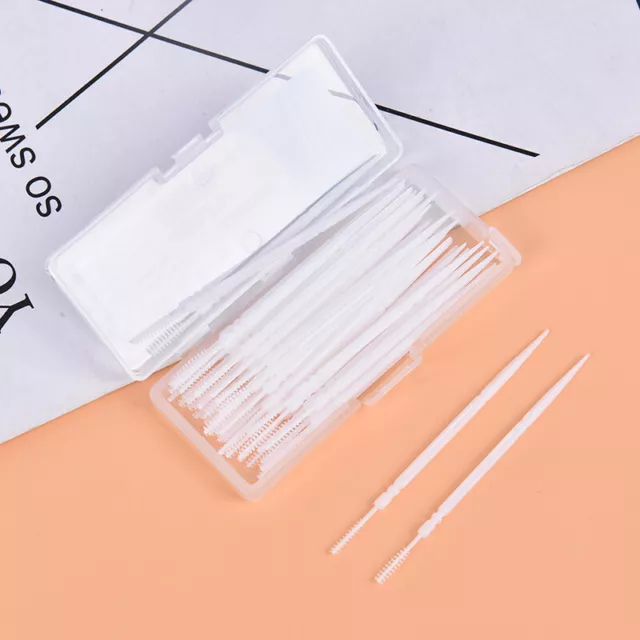 40Pcs/box Dental Floss Flosser Picks Teeth Toothpick Stick Tooth Clean OralF#km