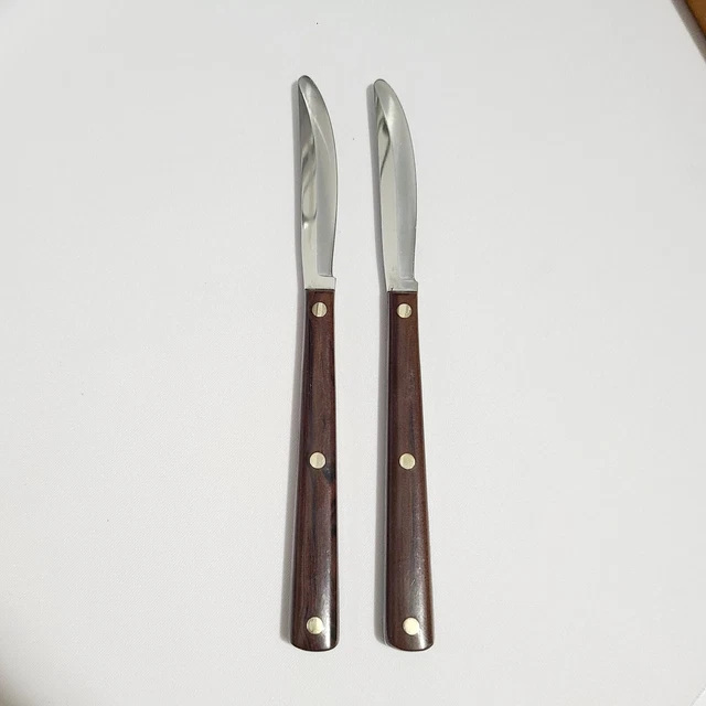 Vintage CUTCO No. 47 Steak Table Knife W/ Straight Blade Lot of 2 Reconditioned