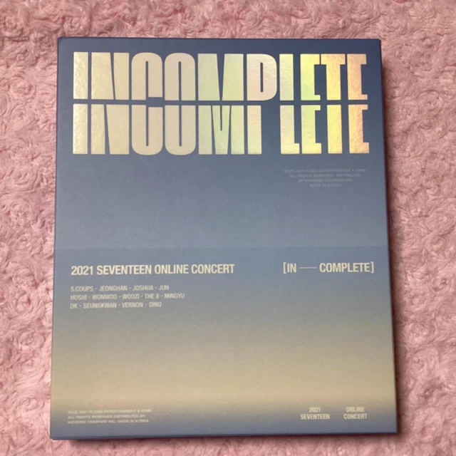 【未開封】SEVENTEEN IN COMPLETE DVD unboxing seventeen 2021 incomplete online concert dvd