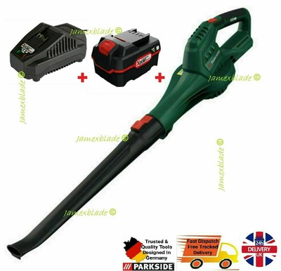 PARKSIDE CORDLESS SOFFIATORE 20V con flusso d'aria potente PLUS 4Ah