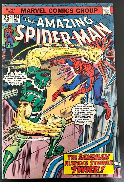 Marvel - The Amazing Spider-Man #154 (V1. 1976) - Sandman Appearence VG-G