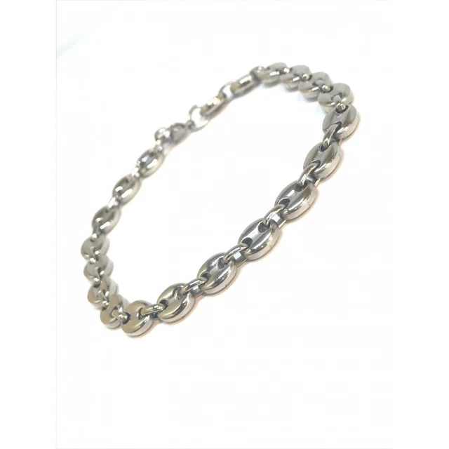 Bracelet maille grain de café, vintage plaqué or – Elise et moi