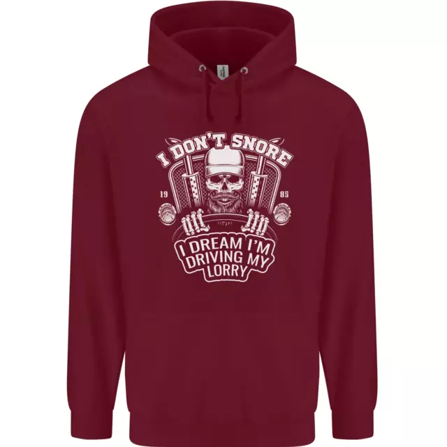 I Dont Snore Driving My Lorry Driver Childrens Kids Hoodie 3