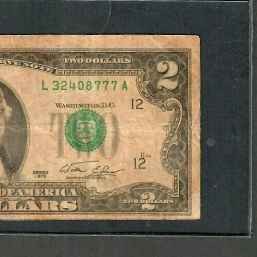 $2 "Up Shift Error"! "(Miscut) 1976 $2 "Upshift Error"(Miscut) "Reverse Normal"!