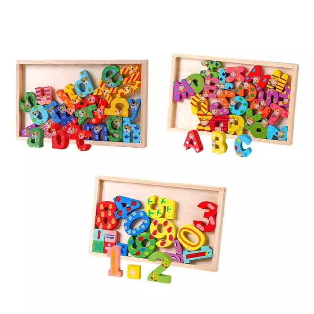WOODEN NUMBER PUZZLE Game Montessori Toys for Toddlers Fishing Game Math  Toy EUR 29,27 - PicClick IT
