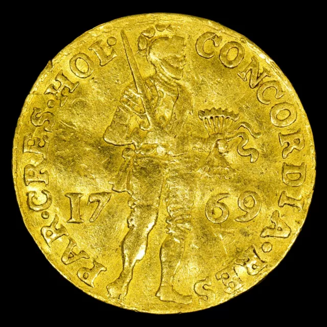 Netherlands 1769 Gold 1 Ducat ✪ Xf Extra Fine ✪ Coin Holland 1D ◢Trusted◣