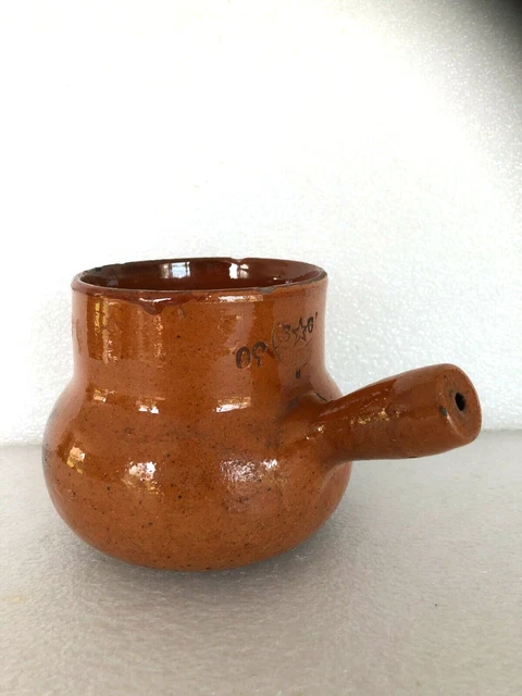 Vallauris ancienne poterie terre cuite vernissée signé SG etoile art populaire