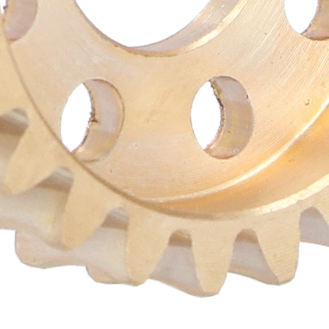 24 Teeth Brass Worm Wheel 14mm 1.5 Modulus For Motor Drive Gears