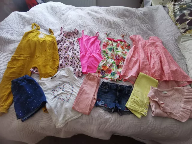 Girls Summer Bundle Age 5-6 Next Zara Gap Playsuit Dresses Shorts