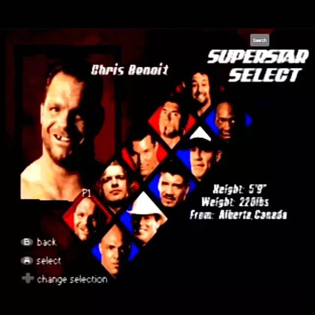 WWE RAW VS SMACKDOWN PLUG & PLAY Chris Benoit Guerrero Eugene Batista tv game