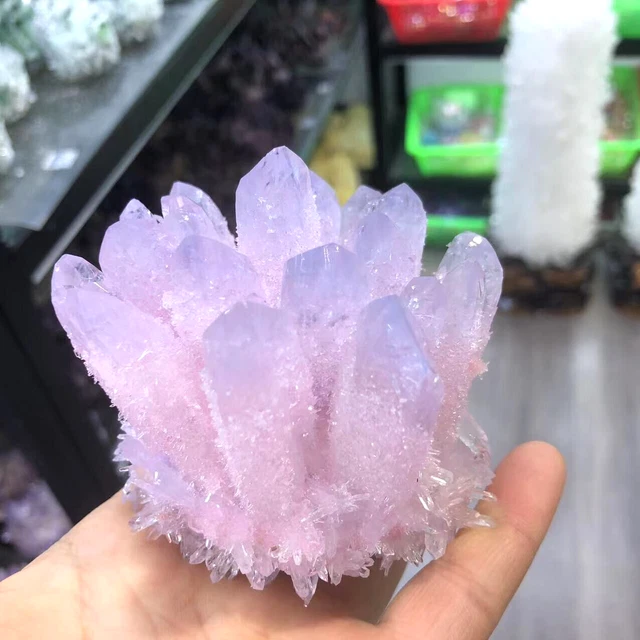 New Find Phantom Quartz Crystal Cluster Mineral Specimen Healing Gem 300g+/1pcs