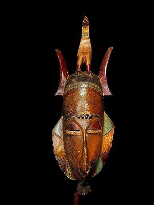 Hand Carved Tribal Mask African Art Rare Large Ivorian Guro Mask 1339