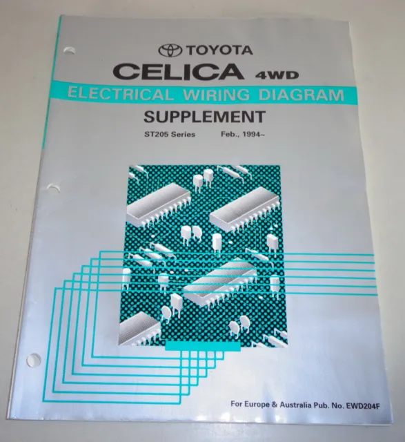 Workshop Manual Toyota Celica 4WD electrical wiring diagram Supplement 02/1994