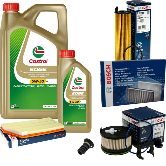 BOSCH INSPECTION SET 6 L Castrol 5W-30 M, pour Mercedes-Benz EUR 258,67 ...