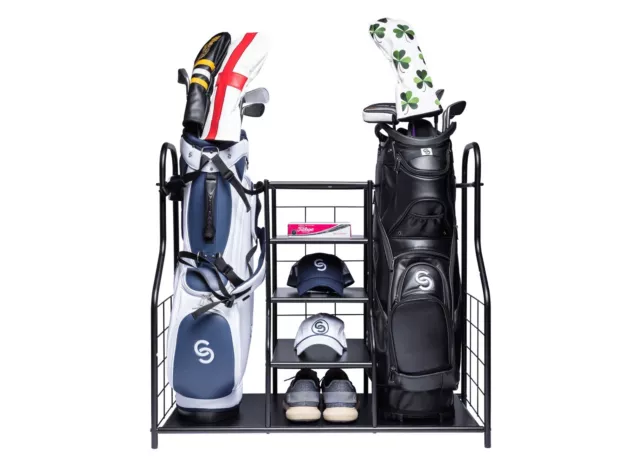Golftaschenständer - Golf Organizer (Doppeleinheit) 2