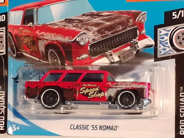 Lot de 2   Hot Wheels 1/64    Chevrolet NOMAD '55 classic      new 2019 3