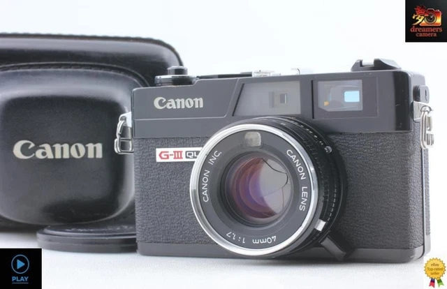 MINT] CANON CANONET QL17 G-III G3 35mm Film Camera Tested From