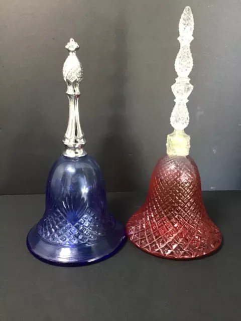 Avon Rosepoint Bell Charisma Cologne Bottle ALMOST FULL & Moonwind Blue Bell