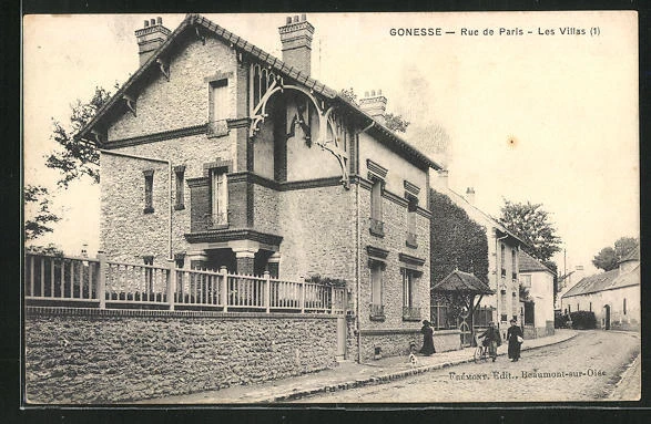 CPA Gonesse, Rue de Paris, vue de la rue
